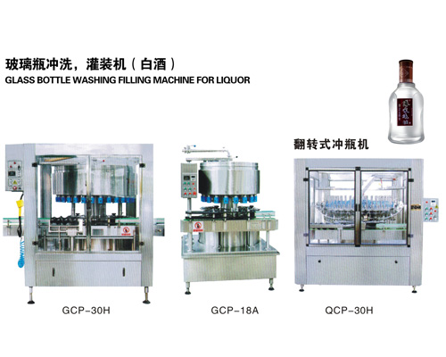 玻璃瓶沖洗、灌裝機(jī)（白酒）